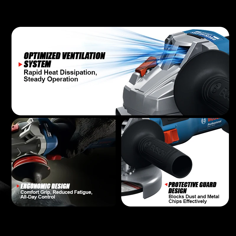 BOSCH GWS 18V-8 Cordless Angle - Power Tools Professional review and price